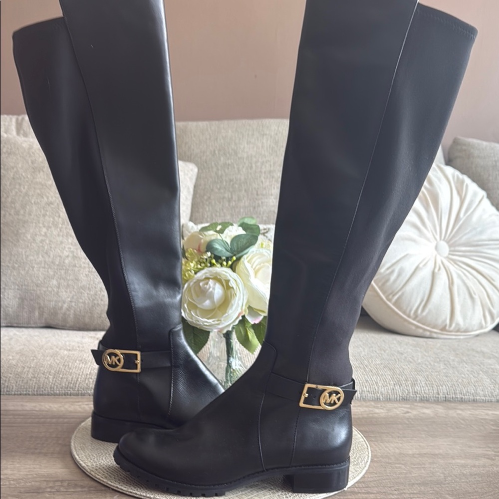 Michael Kors Black Over the Knee Boots